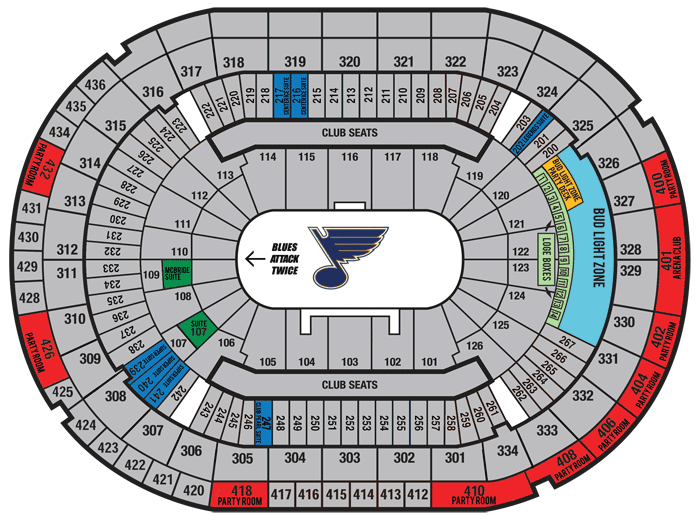 Scottrade Center, St. Louis MO Seating Chart View