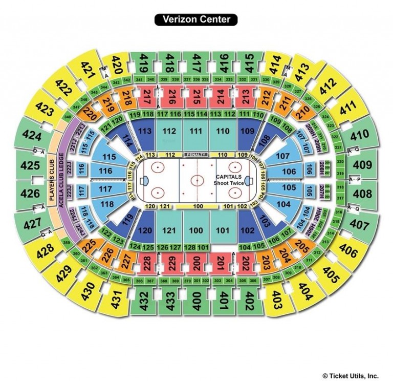 Capital One Arena, Washington DC Seating Chart View