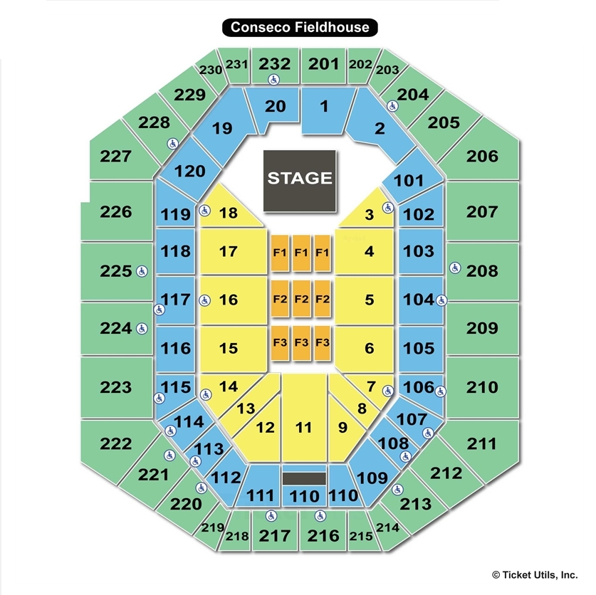 Conseco Fieldhouse Seating Chart For Pacers