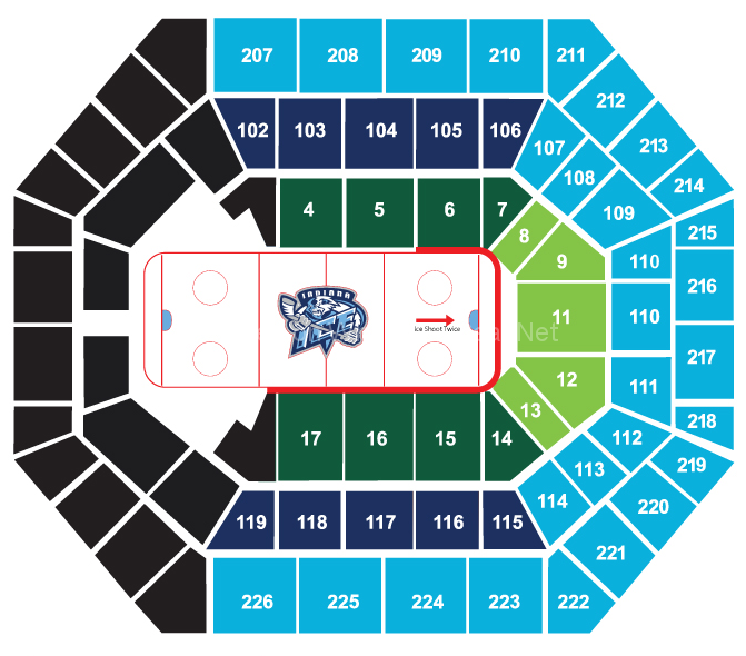 Bankers Life Fieldhouse, Indianapolis IN Seating Chart View