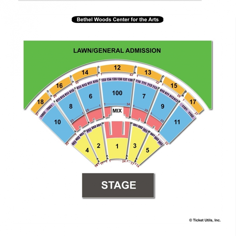 Bethel Woods Center For The Arts Seating Chart 768x769 