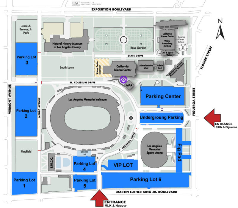 Los Angeles Memorial Coliseum, Los Angeles CA Seating Chart View