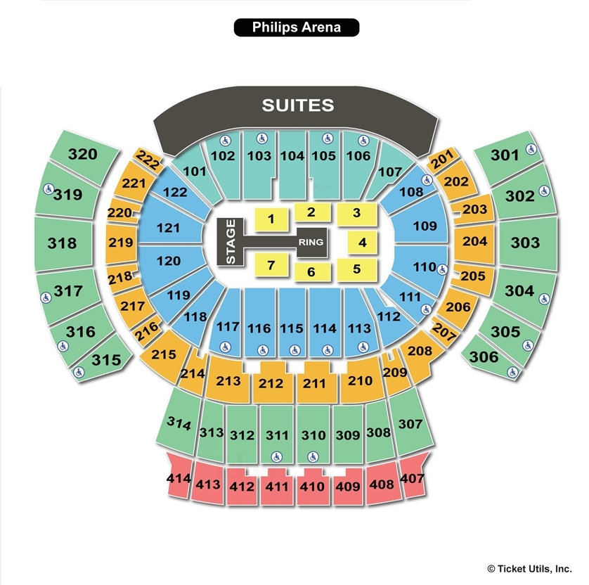 Philips Arena Atlanta Ga Seating