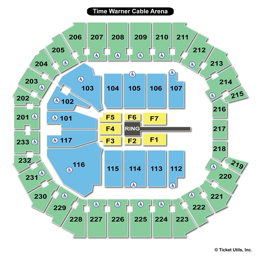 Spectrum Center WWE Seating Chart