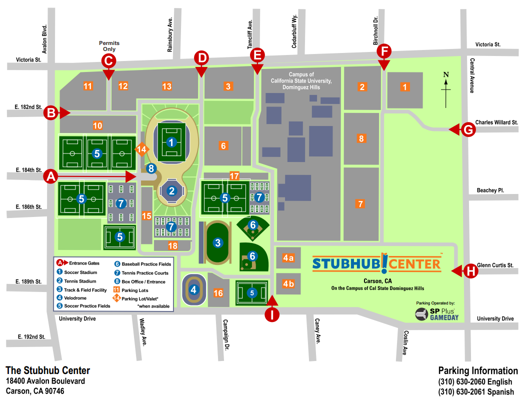 Stubhub Center Seating Chart Soccer