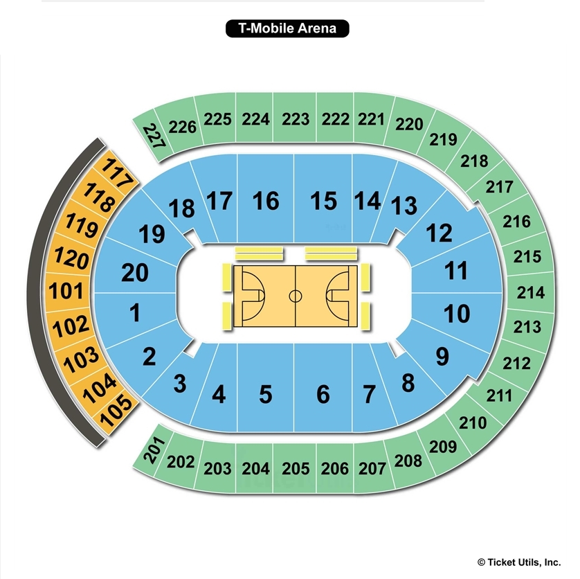 T-Mobile Arena, Las Vegas NV | Seating Chart View